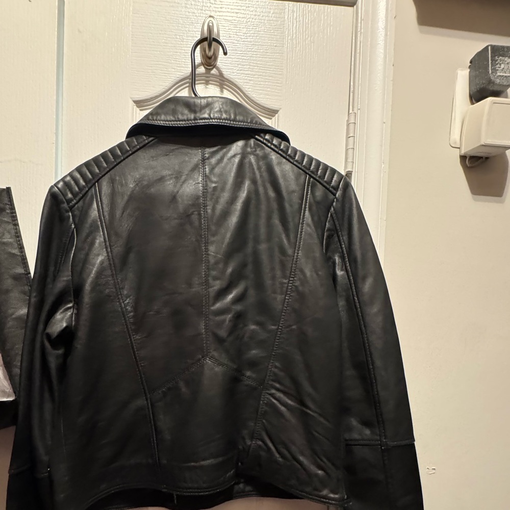 Barney’s leather jacket